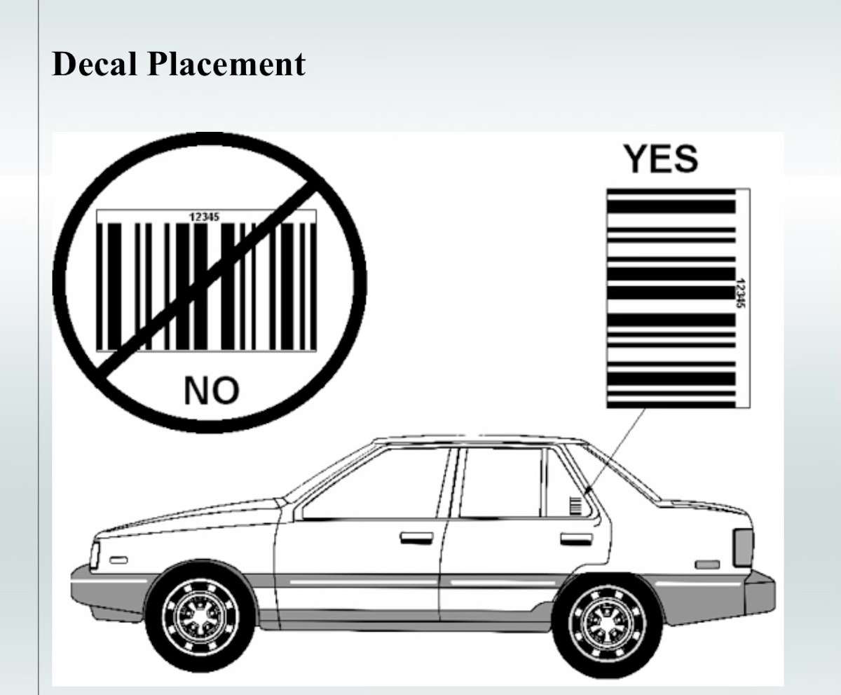 New Vehicle Barcode Request!